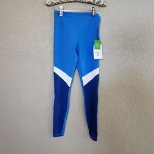 Zyia Blue tones light- n- tight hi- rise size legging 28" Size 4